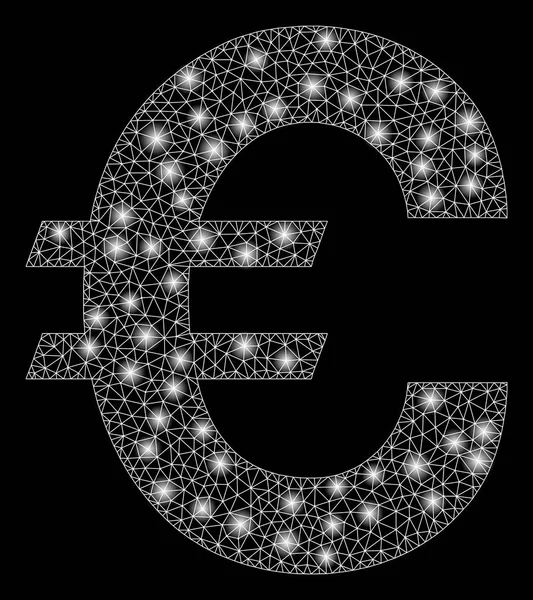 Flare Mesh Carcass Euro Symbol with Flare Spots