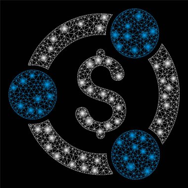 Flare Örgü Tel Çerçeve Mali İşbirliği Flare Spotlar ile