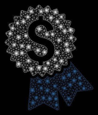 Parlama Noktalar ile Parlayan Mesh 2d Özellikli Fiyat Etiketi