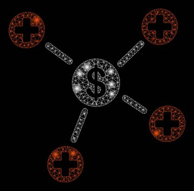 Flash Spotlar ile Parlayan Mesh Network Finansal Tıbbi Linkler