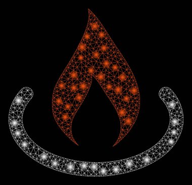 Flare Mesh 2d Yangın Yeri Flare Spotlar ile