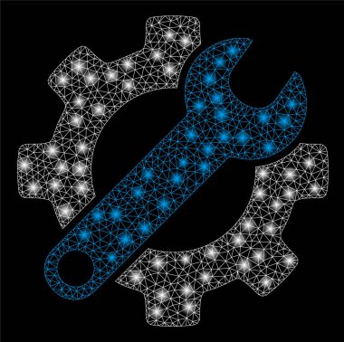 Flare Örgü Tel Çerçeve Dişli ve Fişek Spotları ile Anahtar Seçenekleri