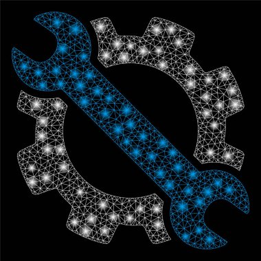 Flare Mesh Karkas Dişli ve Sıkma Seçenekleri Takımlar Parlama Noktalar ile