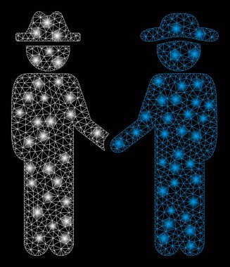 Flare Mesh Karkas Gentleman El Sıkışma Sıfağı Spotlar ile