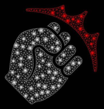 Flare Örgü Tel Çerçeve Yumruk Strike Flare Noktalar ile