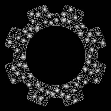 Flaş Spotlu Parlak Örgü Karkas Dişli