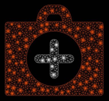 Flare Spotlar ile flare mesh ağ Ilk yardım