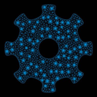 Flaş Spotlar ile flare mesh ağ dişli