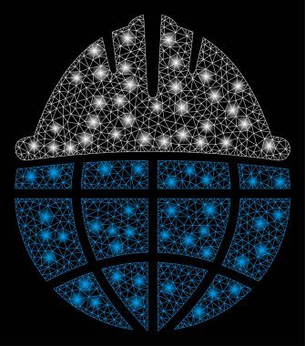 Flare Spotlar ile flare Mesh 2D küresel kask