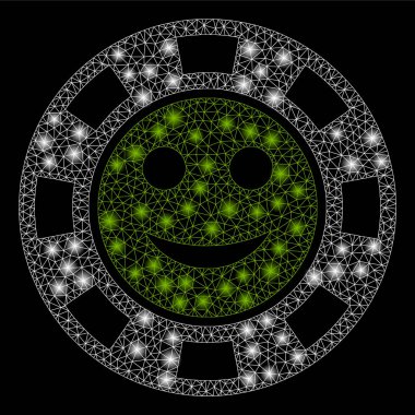 Flare Mesh 2D memnun Casino Chip flare Spotlar ile