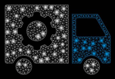 Işık Spotlar ile parlak Mesh karkas dişli araçları teslim araba