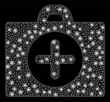 Parlak Mesh karkas ışık Spotlar ile Ilk yardım