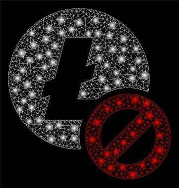 Flare Mesh karkas flare Spotlar ile yasak Litecoin