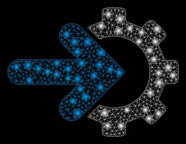 Flare Spotlar ile parlayan Mesh karkas dişli entegrasyonu