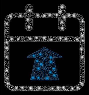 Flare Spotlar ile parlama Mesh 2D gelecek gün