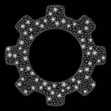Flare Spotlar ile parlak Mesh karkas dişli