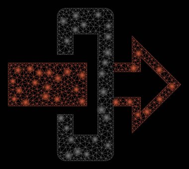 Işık spotları ile flare Mesh karkas Gateway