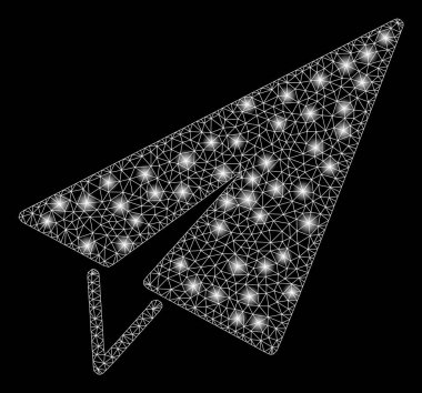 Işık Spotlar ile parlak mesh ağ Freelance