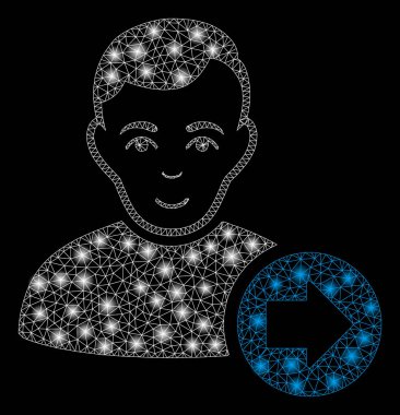 Parlama spotları ile Kullanıcı aşağıdaki parlayan Mesh 2D