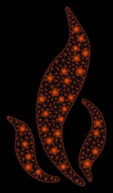 Flare Spotlar ile flare Mesh karkas alev