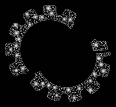 Parlama Spotlar ile parlayan Mesh karkas vites kazasında