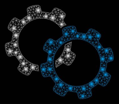 Flare Spotlar ile flare mesh ağ Gears