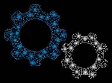 Flare Spotlar ile flare Mesh karkas dişliler