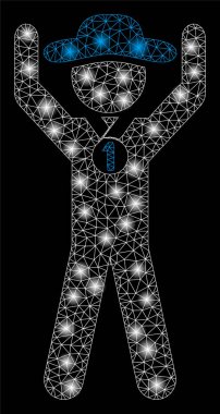 Flare kafes tel çerçeve beyefendi şampiyon flare Spotlar ile