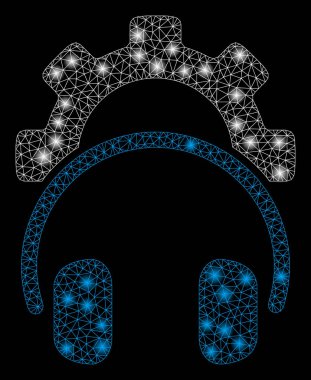 Flare Mesh 2d Kulaklık Yapılandırma Dişli Flare Spotlar ile