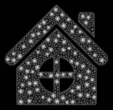 Flare Spotlu Fişek Kafes Tel Çerçeve Li Ev Binası