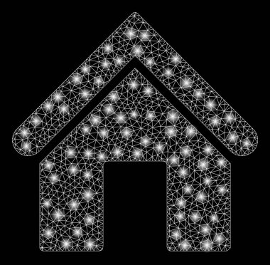 Flare Spotlar ile Flare Mesh Ağ Ev