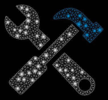 Flare Mesh Karkas Çekiç ve Fişek Noktalar ile İngiliz Anahtarı