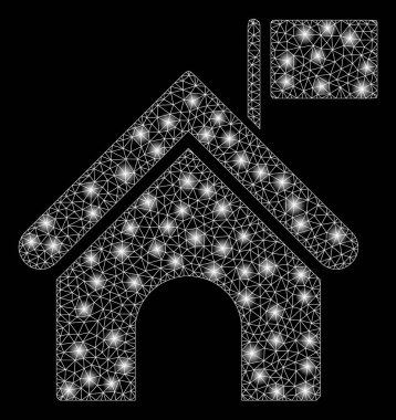 Flare Mesh Karkas Hükümet Binası Bayraklı Fişek Spotları