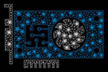 Flare Spotlu Flare Mesh Ağ Gpu Hızlandırıcı Kartı