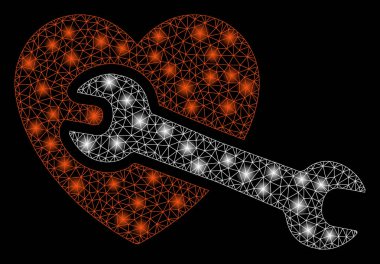 Flare Spotlu Fişek Kafes Tel Çerçeve Kalp Cerrahisi