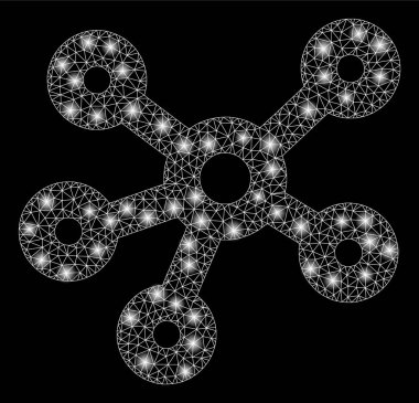 Flash Spotlu Flare Mesh Ağ Hub Bağlantıları