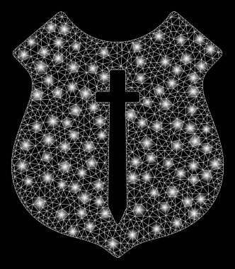 Parlama Noktaları ile Parlak Örgü Ağ Koruma Kalkanı