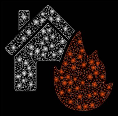 Flare Mesh 2d Ev Yangın Afet Flare Noktalar ile