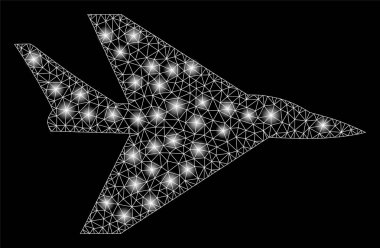 Flare Mesh 2d Intercepter Düzlemi Flare Spotlar ile