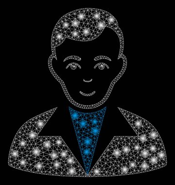 Flare Örgü Tel Çerçeve Guy Flare Noktalar ile