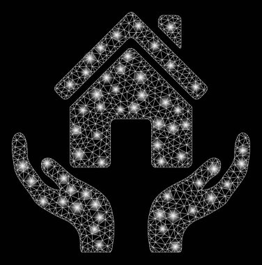 Flare Mesh 2d Ev Bakım Elleri Flare Noktalar ile