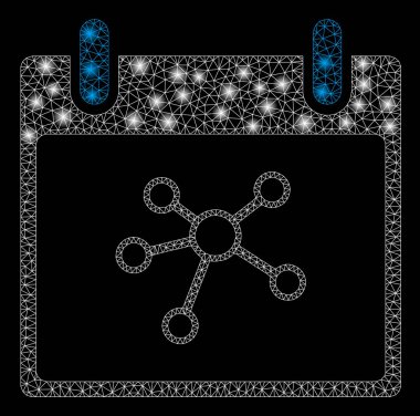 Flare Mesh 2d Linkler Takvim Günü Flare Noktalar ile