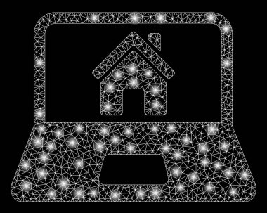 Flare Spotlar ile Laptop Ekranında Flare Mesh Network Home