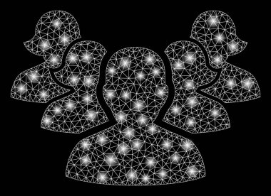 Flare Mesh Karkas Harem Flare Spotlar ile