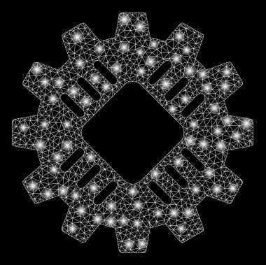 Parlama Spotlu Parlak Örgü 2d Donanım Dişlisi