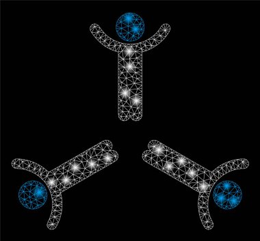 Flare Örgü Tel Çerçeve El Fişek Spotlar ile Erkekler kadar