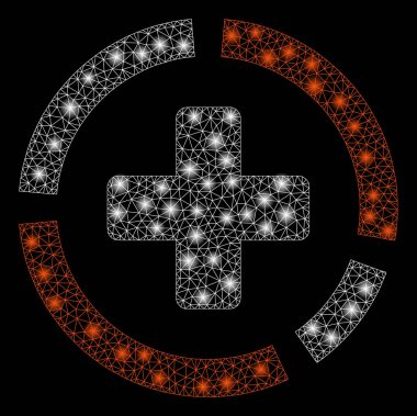 Flash Spotlu Parlak Örgü 2d Sağlık Sigortası Diyagramı