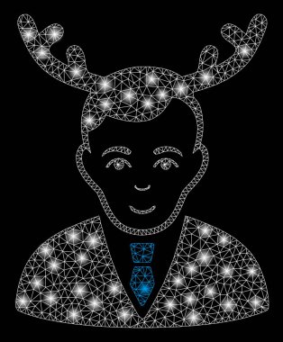 Flare Mesh 2d Boynuzlu Koca Flare Noktalar ile