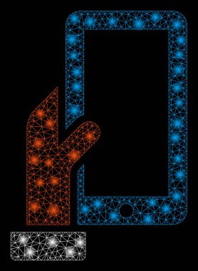 Flare Mesh Karkas Spotlar ile Smartphone Tutun