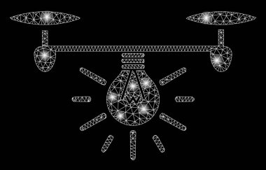 Flash Spotlu Parlak Örgü Ağ Copter Aydınlatması